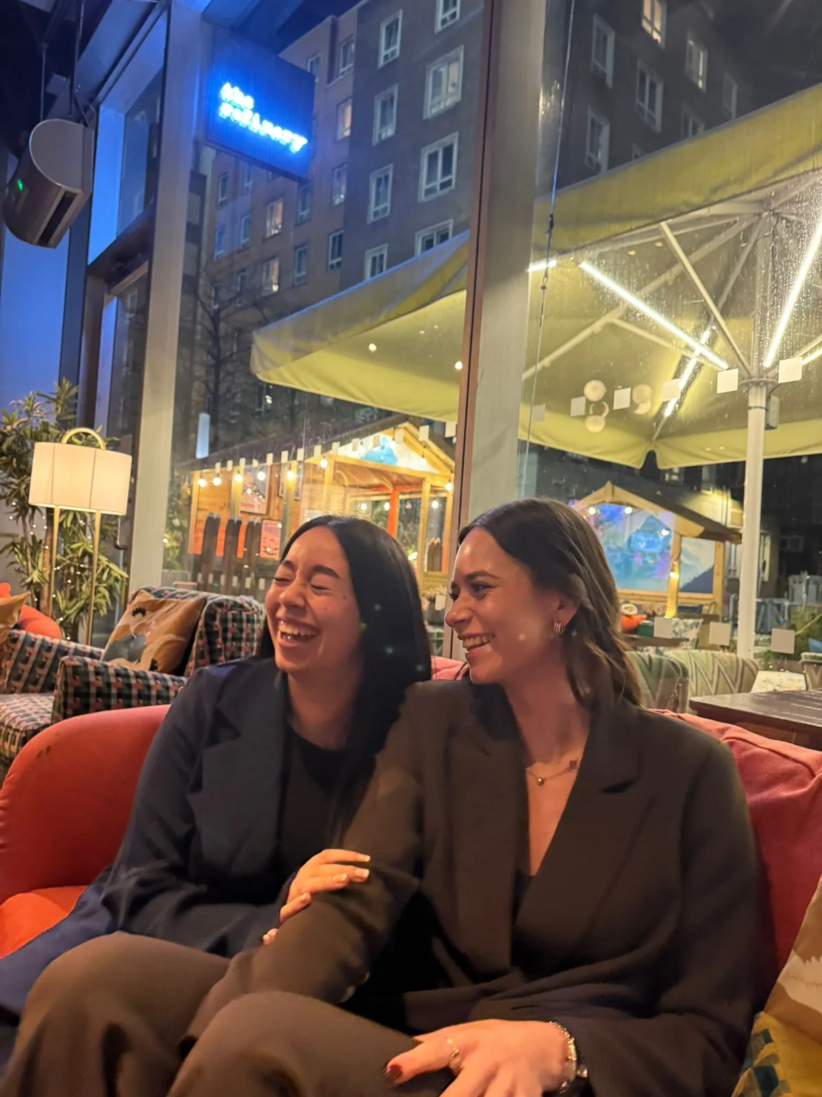 Xelence team members laughing together